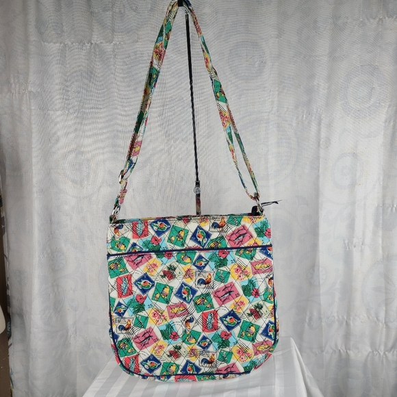 Vera Bradley Cuban Stamps Hipster Crossbody EUC - Picture 3 of 10